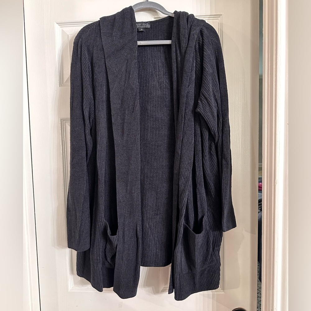 Barefoot Dreams Ultra Lite Cozy Chic Hoodie, size 2X, Black